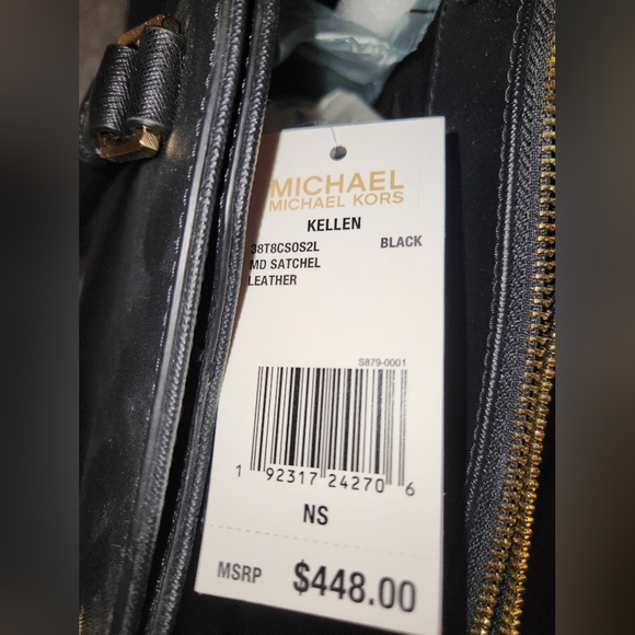 Michael Kors Kellen MD Satchel Bag in Black - Picture 5 of 12